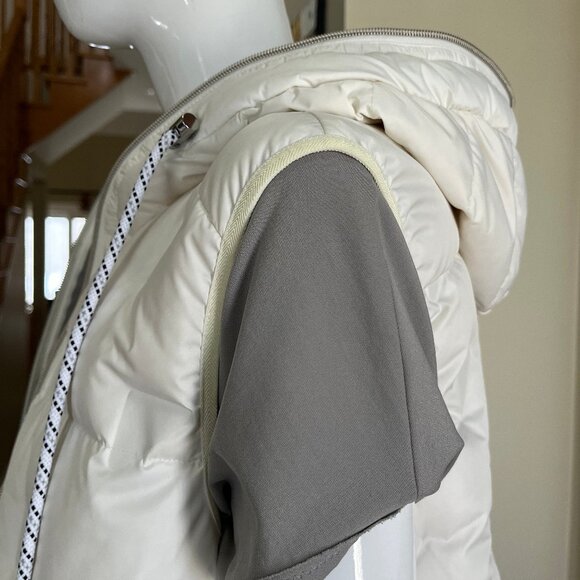 Marc Cain Cream/Winter White Down Vest - size N1 / Small/Medium - Picture 5 of 17